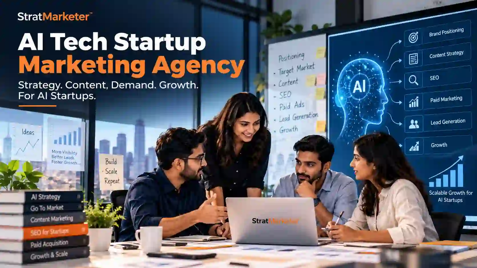AI tech startup marketing agency